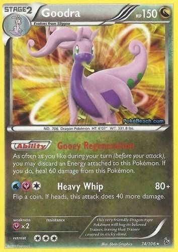 Goodra 74/106 - Pokemon XY Flashfire Holo Rare Card