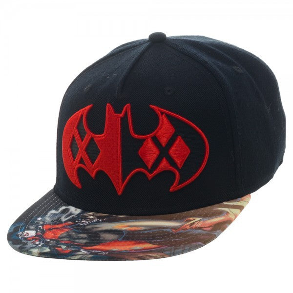 Batman Harley Quinn Sublimated Bill Snapback