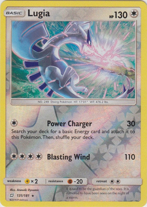 Lugia - 131/181 (Reverse Foil) Pokemon » SM Team Up Holo Rare