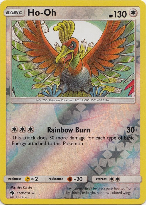 Ho-Oh - 160/214 (Reverse Foil) Pokemon SM Lost Thunder Rare PokeOrder.com Ho-Oh - 160/214 (Reverse Foil) Pokemon SM Lost Thunder Rare PokeOrder.com