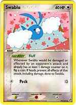 Pokemon EX Deoxys Common Card - Swablu 79/107