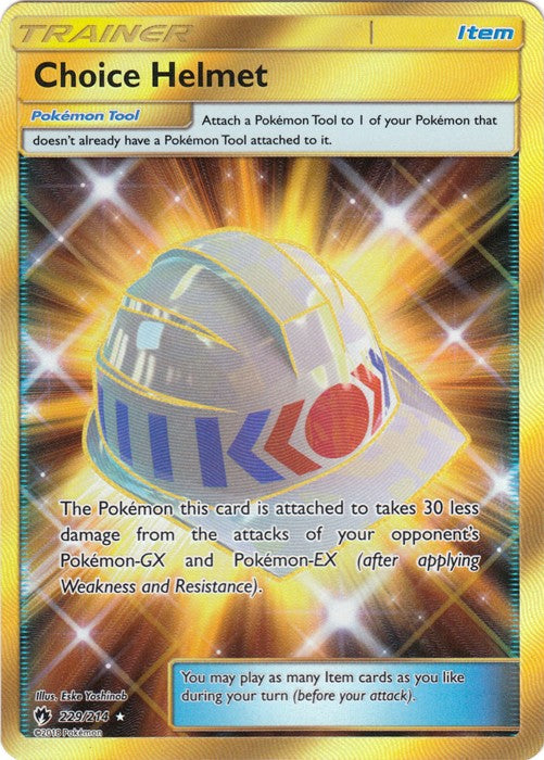 Choice Helmet - 229/214 - Sun & Moon: Lost Thunder Secret Rare