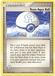 EX Aqua vs Magma - Team Aqua Ball