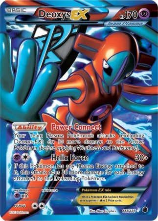 Deoxys EX 111/116 - Pokemon Plasma Freeze Full Art Ultra Rare Card