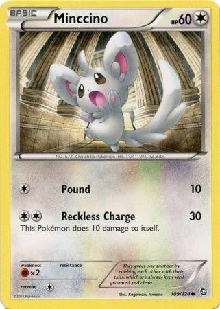 Minccino 109/124 - Pokemon Dragons Exalted Common Card