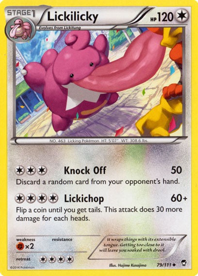 lickilicky pokemon card value Pokemon X & Y Furious Fists Uncommon Lickilicky #79