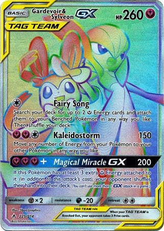 Gardevoir & Sylveon GX - 225/214 - Sun & Moon: Unbroken Bonds Hyper Rare