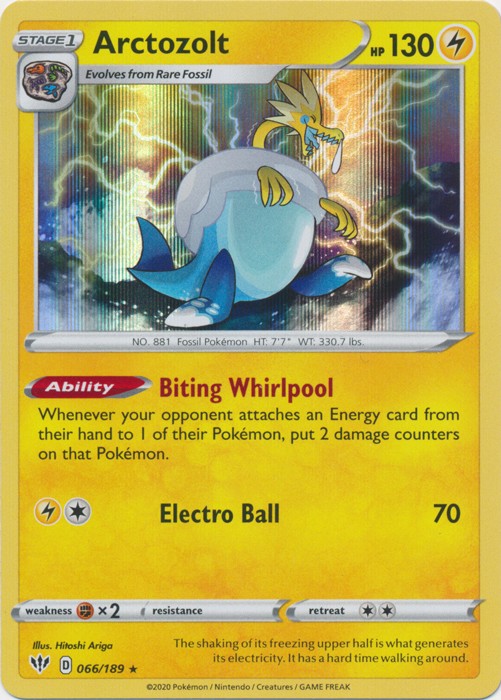 Arctozolt - 066/189 Pokemon » SWSH Darkness Ablaze Holo Rare