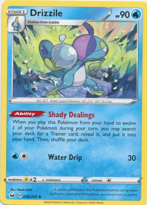 Drizzile - 056/202 Pokemon » Sword and Shield Uncommon