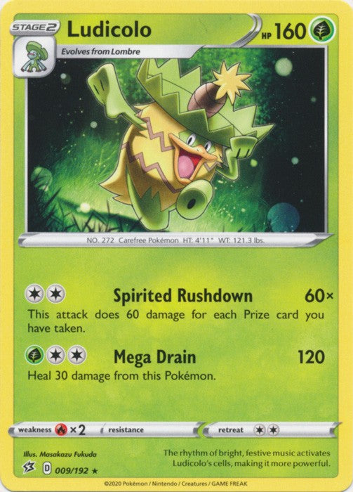 Ludicolo - 009/192 Pokemon » SWSH Rebel Clash Rare