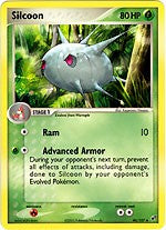Pokemon EX Deoxys Uncommon Card - Silcoon 46/107