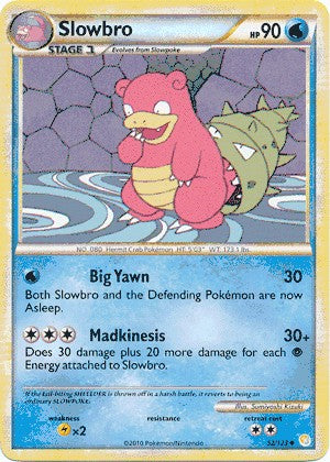 Pokemon HeartGold SoulSilver Single Card Uncommon Slowbro 52/123