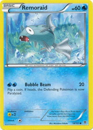 Remoraid 18/101 - Pokemon Plasma Blast Common Card