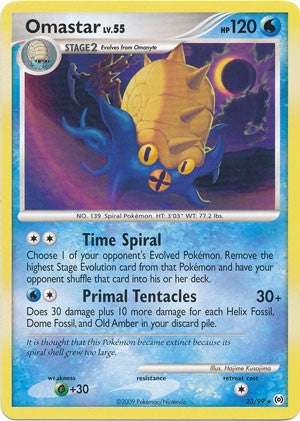 Pokemon Platinum Arceus Single Card Rare Omastar 23/99