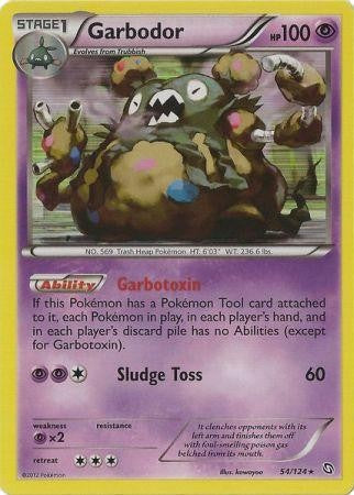 Garbodor 54/124 - Pokemon Dragons Exalted Holo Rare Card