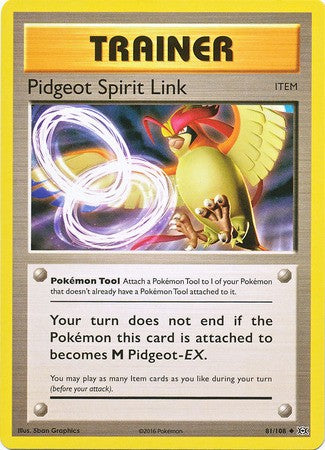 Pidgeot Spirit Link 81/108 Uncommon - Pokemon XY Evolutions Single Card
