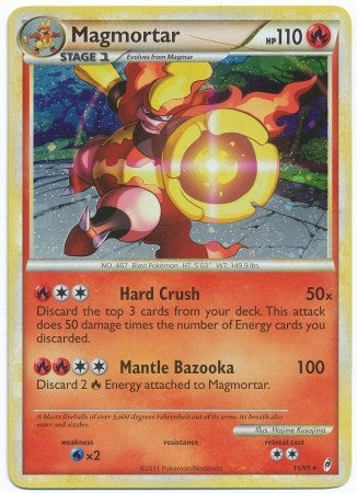 Pokemon Call Of Legends Magmortar 16/95 Holo Rare Card
