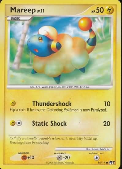 Pokemon Mareep 14/17 Common Promo Single Card