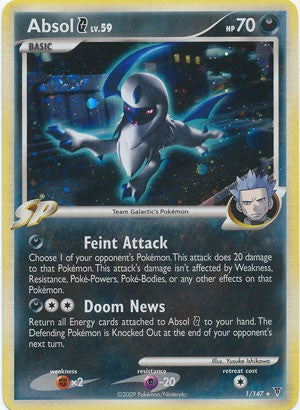 Pokemon Supreme Victors Holo Rare Card - Absol G 1/147 Pokemon Supreme Victors Holo Rare Card - Absol G 1/147