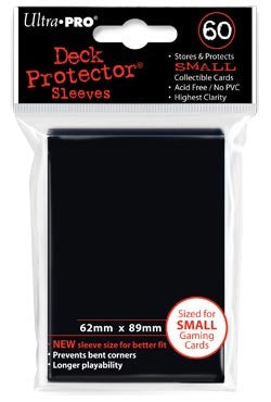 Ultra Pro Small Sized Sleeves - Black (60 Card Sleeves) PokeOrder.com Ultra Pro Small Sized Sleeves - Black (60 Card Sleeves) PokeOrder.com