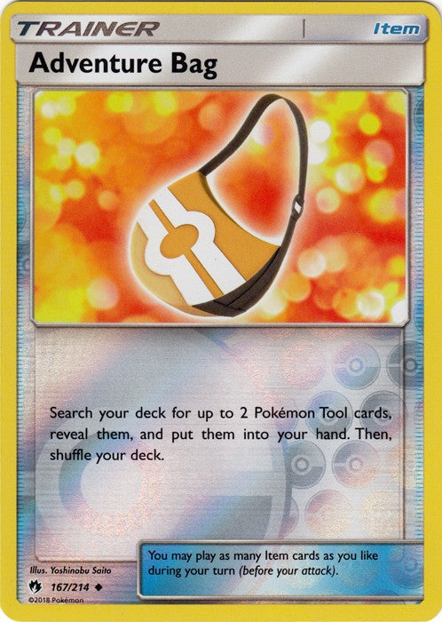 Adventure Bag - 167/214 (Reverse Foil) Pokemon » SM Lost Thunder Uncommon