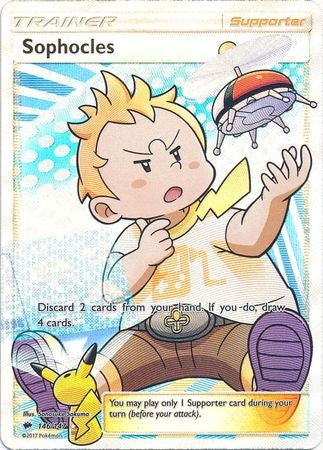 Sophocles 146/147 Full Art - Pokemon Sun & Moon Burning Shadows Card