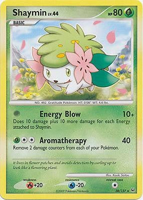 Pokemon Platinum Edition Rare Card - Shaymin 38/127 PokeOrder.com Pokemon Platinum Edition Rare Card - Shaymin 38/127 PokeOrder.com