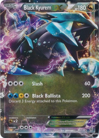 Pokemon Black Kyurem EX (95) Black and White Plasma Storm Holo Pokemon Black Kyurem EX (95) Black and White Plasma Storm Holo