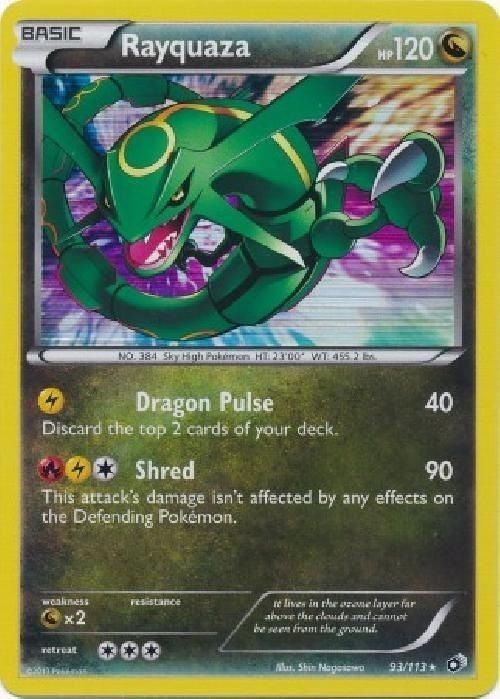 Rayquaza 93/113 - Pokemon Legendary Treasures Holo Rare Card PokeOrder.com Rayquaza 93/113 - Pokemon Legendary Treasures Holo Rare Card PokeOrder.com