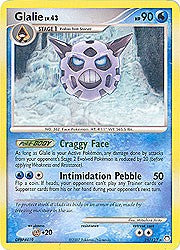 Pokemon Diamond & Pearl Mysterious Treasures Glalie (Rare) Card