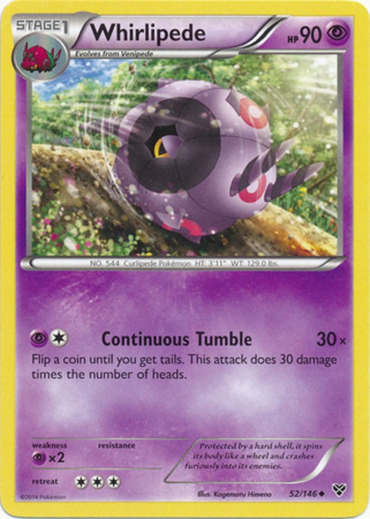 Whirlipede 52/146 - Pokemon XY Uncommon Card