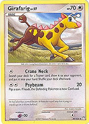 Pokemon Diamond & Pearl Mysterious Treasures-Girafarig
