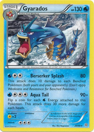 Gyarados 20/98 RARE - Pokemon XY Ancient Origins Card