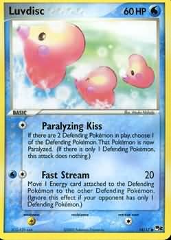 Pokemon POP Series 2 Promo Card Luvdisc 14/17 Common