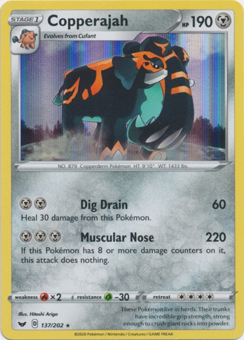 Copperajah - 137/202 Pokemon » Sword and Shield Holo Rare