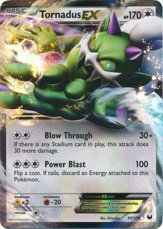 Pokemon Dark Explorers Ultra Rare Card - Tornadus-EX 90/108