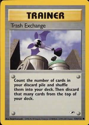 Pokemon Gym Heroes Common Card - Trash Exchange 126/132