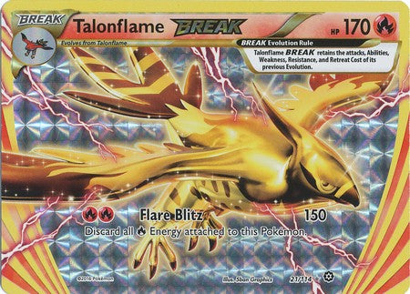 Talonflame BREAK 21/114 Rare BREAK - Pokemon XY Steam Siege Card
