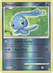 Pokemon Diamond & Pearl Reverse Holo Rare Card - Manaphy 9/130