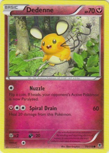 Dedenne 70/119 - Common Pokemon XY Phantom Forces Card PokeOrder.com Dedenne 70/119 - Common Pokemon XY Phantom Forces Card PokeOrder.com