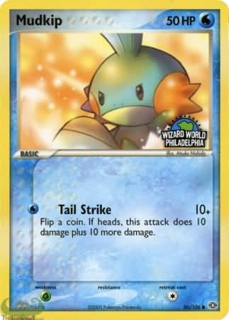 Pokemon Common Promo Card - Mudkip 56/106 Wizard World Philadelphia