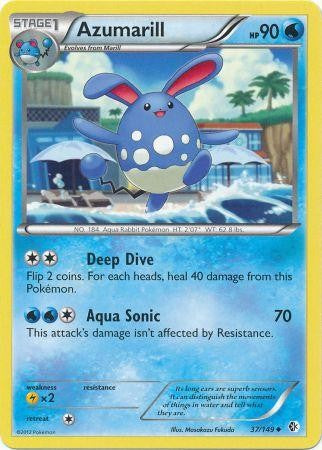 Azumarill 37/149 - Pokemon Boundaries Crossed Uncommon Card