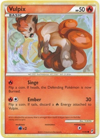 Pokemon Call Of Legends Vulpix 75/95 Common Card