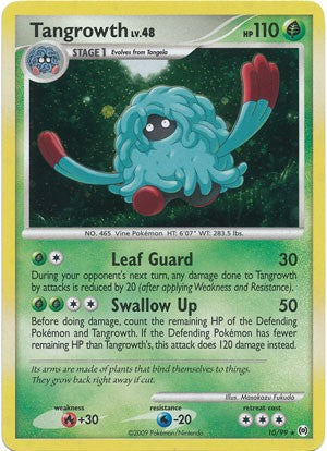 Pokemon Platinum Arceus Single Card Holofoil Rare Tangrowth 10/99