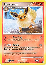 Pokemon Diamond and Pearl Majestic Dawn- Flareon(Rare)