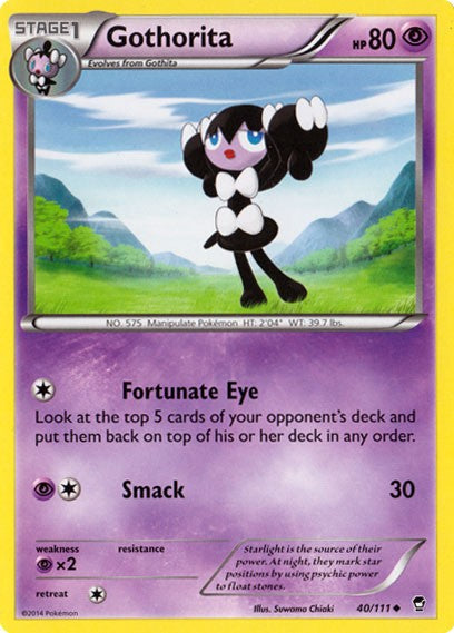 Gothorita 40/111 - Pokemon XY Furious Fists Card