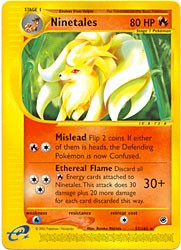 Pokemon Expedition - Ninetales Rare Pokemon Card #57