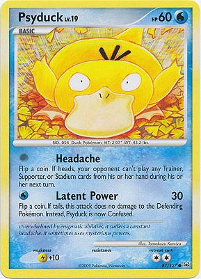 Pokemon Platinum Edition Common Card - Psyduck 87/127 PokeOrder.com Pokemon Platinum Edition Common Card - Psyduck 87/127 PokeOrder.com