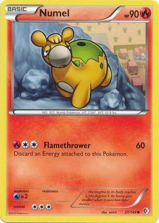 Numel 21/149 - Pokemon Boundaries Crossed Common Card
