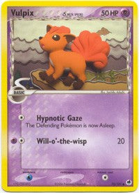 Pokemon EX Dragon Frontiers - Vulpix Card